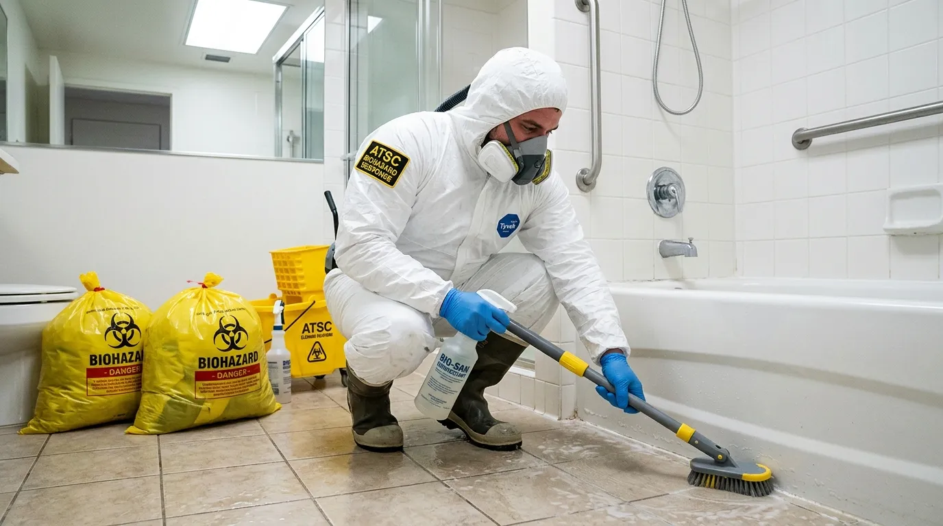 Decontamination equipment deployed for Blood Cleanup in Village Green-Green Ridge